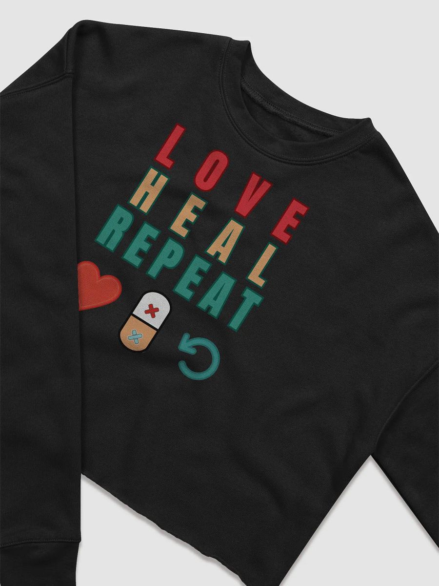Love, Heal, and Repeat Crop Sweatshirt product image (11)