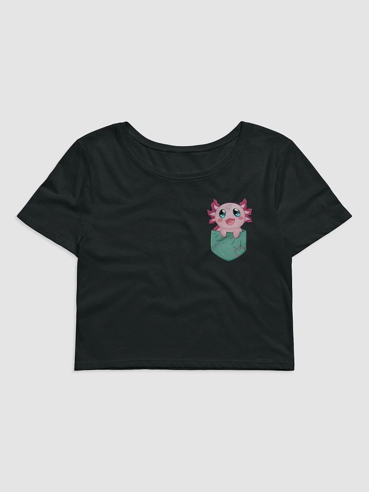 Pocket Protector Chitchat the Axolotl Salute Crop Tee product image (1)