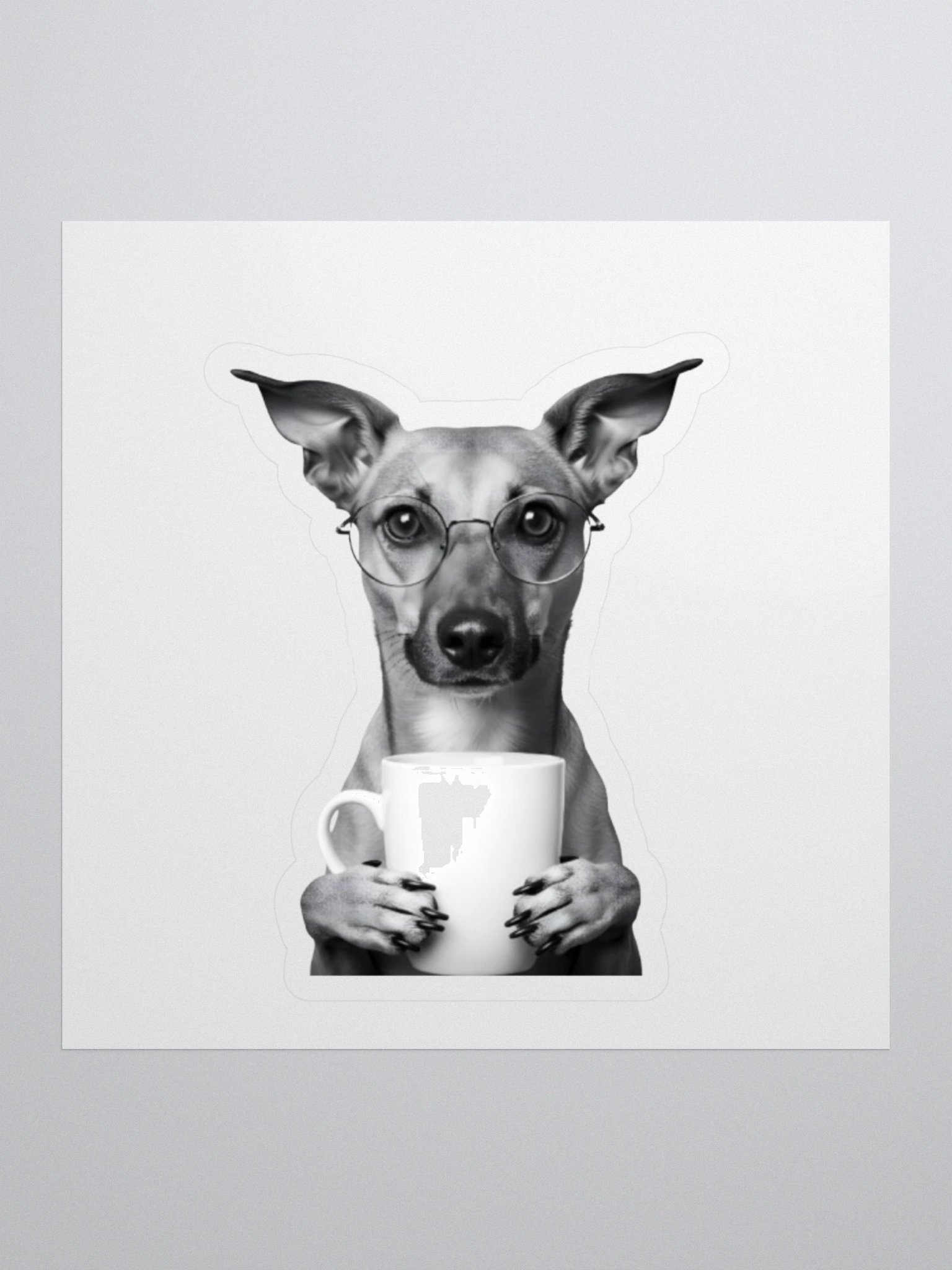 Potcake and Coffee Sticker product image (1)