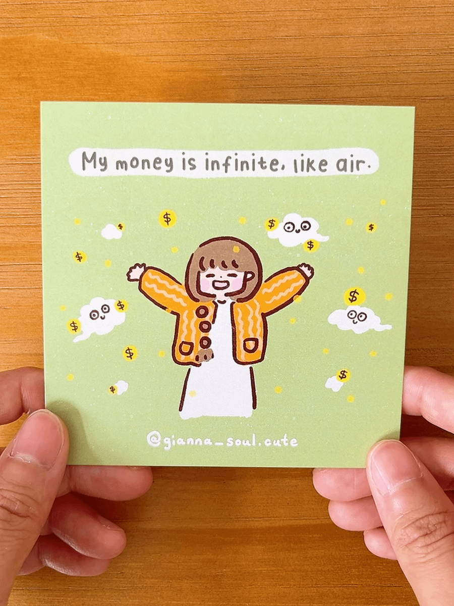 Money is infinite | Positivity Greetings Card product image (5)