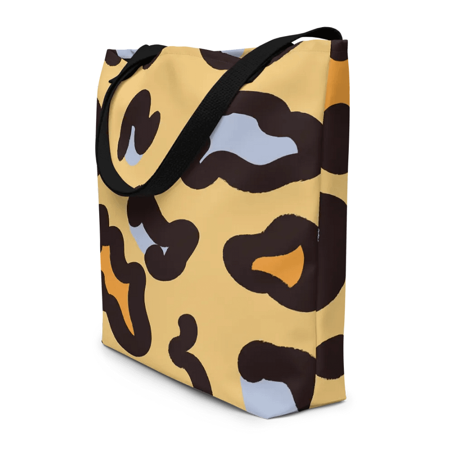 All-Over Print Large Tote Bag w/ Pocket - Leopard product image (8)