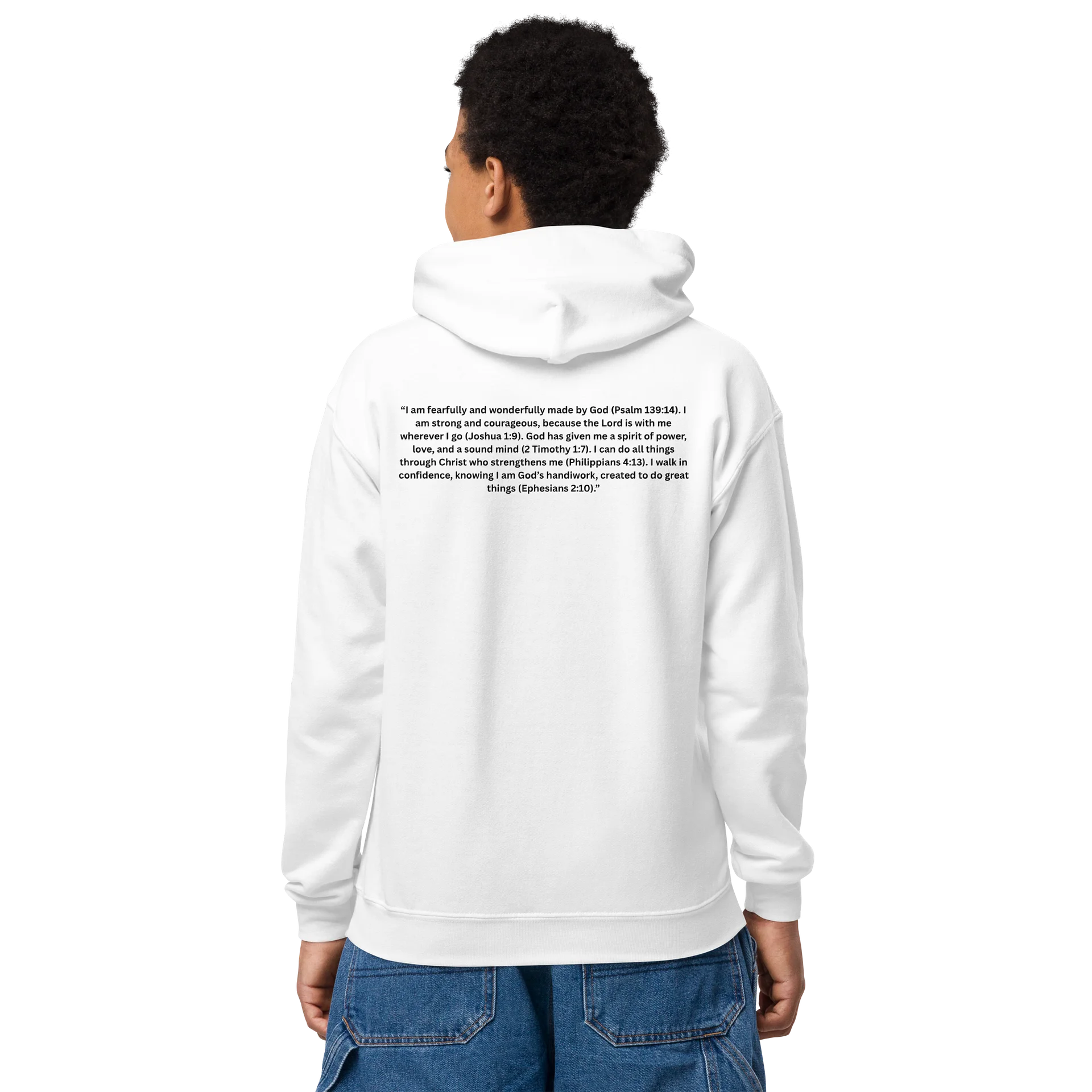 CG Faith White Kids Hoodie product image (4)