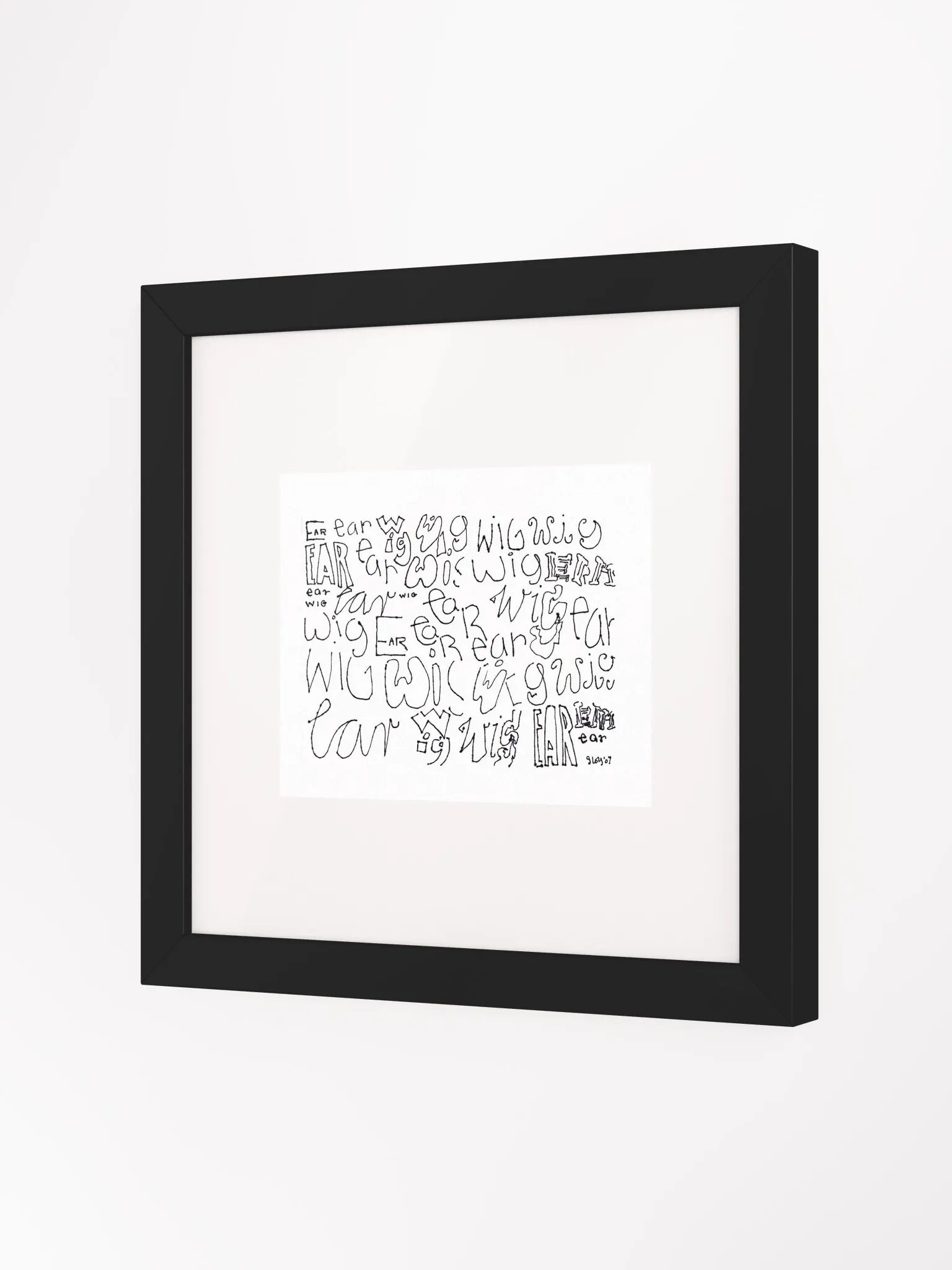 earwig Panel Card Print Framed product image (2)