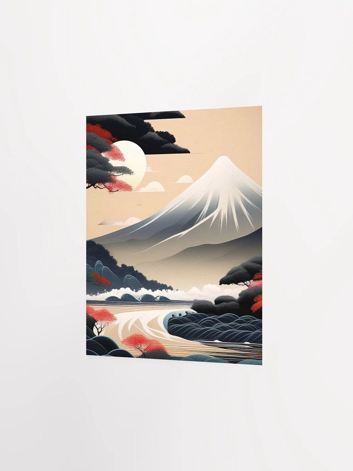 Japandi Art Mountain Landscape - Poster - Small and Standard Sizes - 8x10-11x14-12x16-16x20 Inches product image (8)