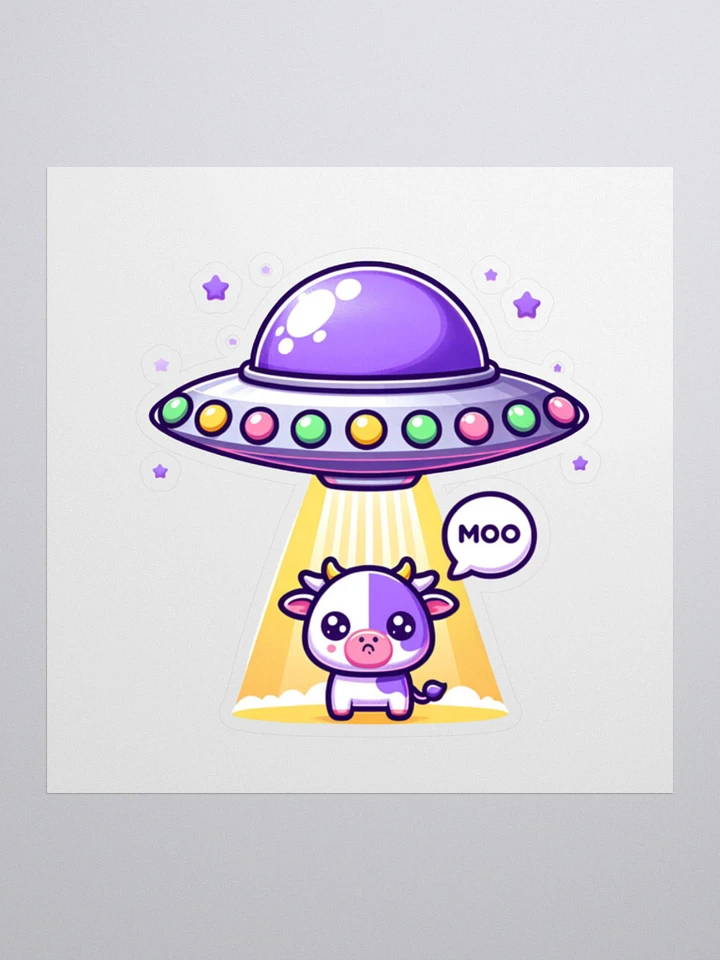 Moo-tastic UFO Cow Stickers product image (1)