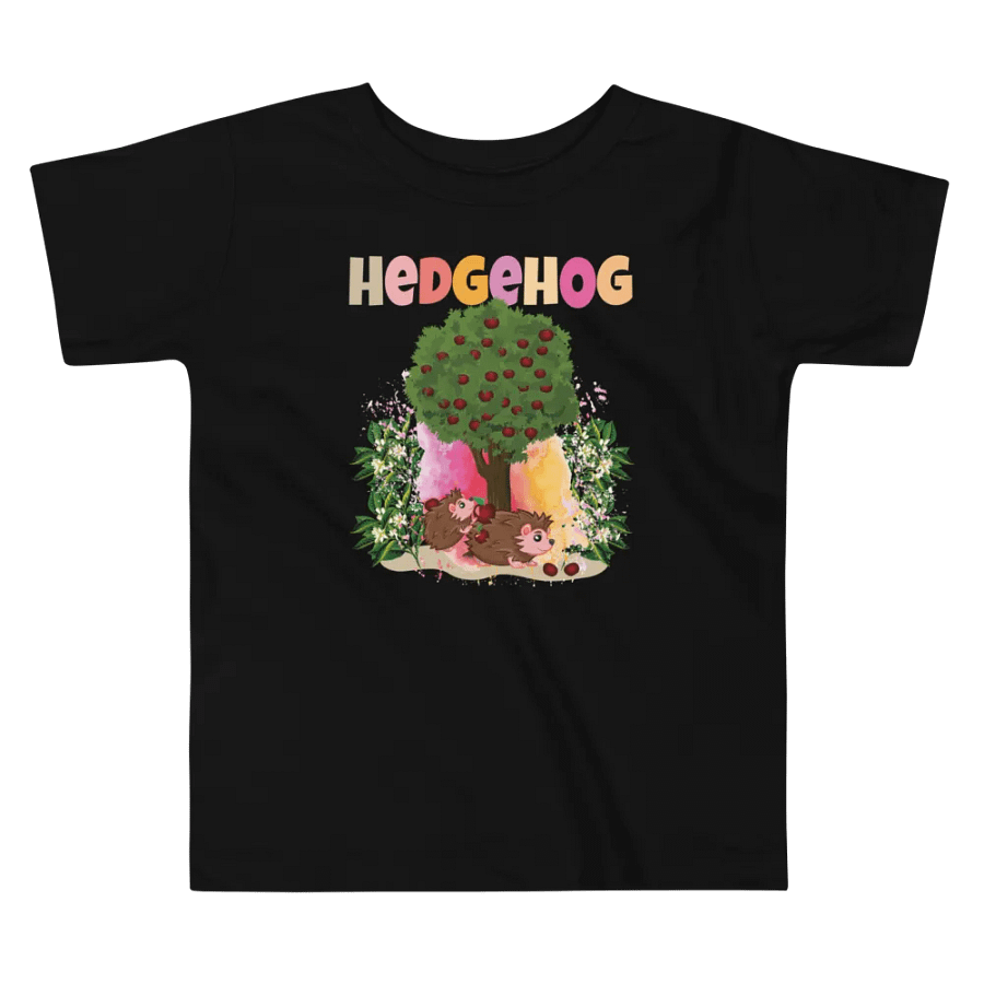 Hedgehog Cute Colorful Funny Bella +Canvas Toddler T-Shirt – Fun Gift for Kids product image (6)