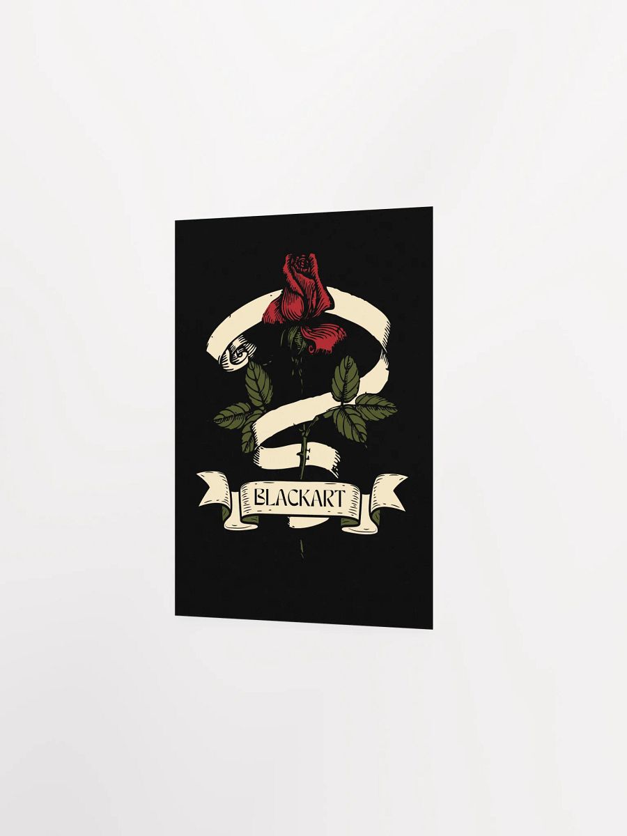 Vintage Rose Ribbon Matte Poster product image (2)