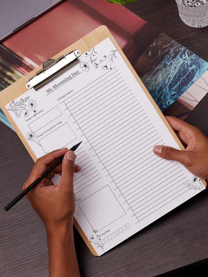 My Blooming Day - Printable Daily Planner | Digital Planner Page Download | Multiple Sizes Included product image (2)