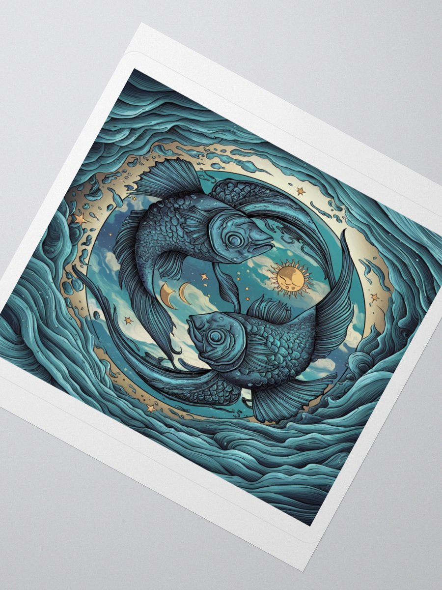 Exclusive Pisces Yin-Yang Fish Sticker - Perfect for Astrology Lovers! product image (6)