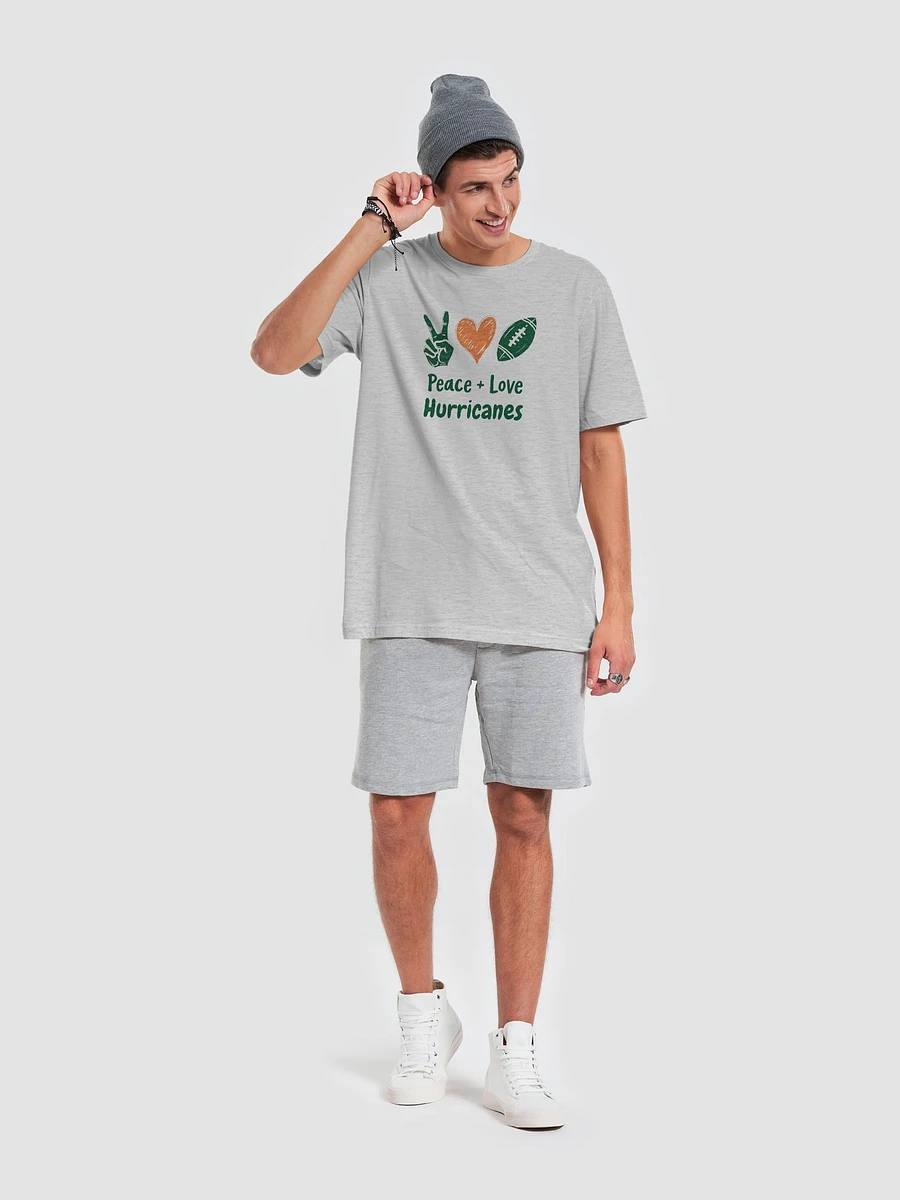 Peace, Love, Miami Hurricanes : Bella+Canvas Tee product image (7)