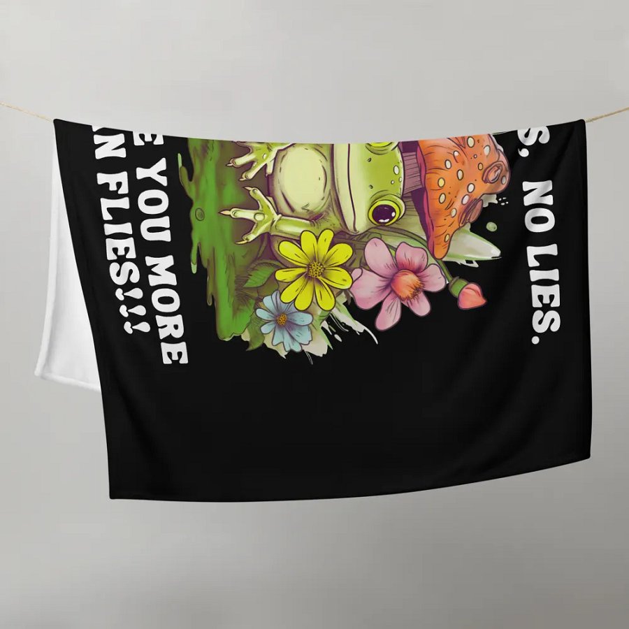 No Lies frog Blanket product image (8)