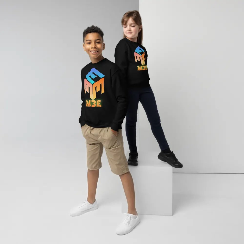 M3E Cube Gradient Youth Sweatshirt product image (5)