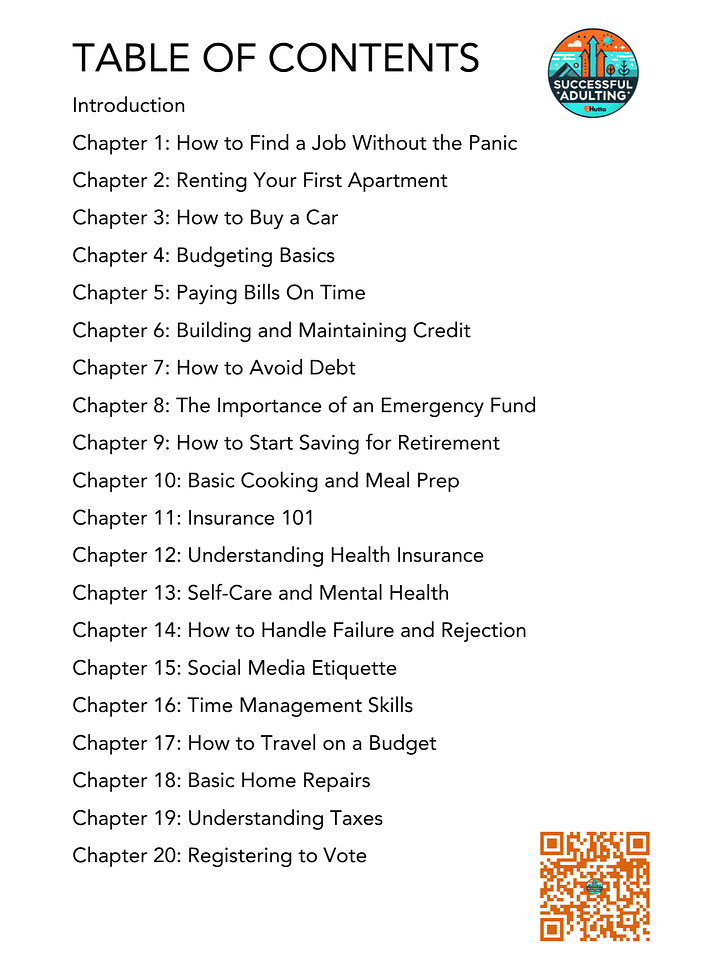 Successful Adulting: Things You Didn't Learn in School, 300+ Pages Digital Download product image (2)