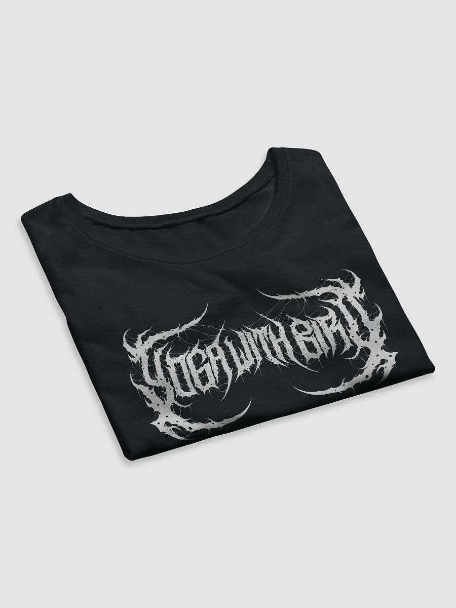 Yoga With Bird White Logo Tight Crop Tee product image (8)