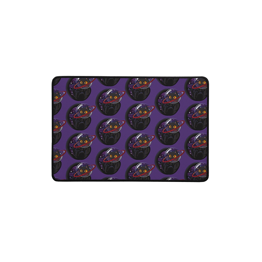Sails Among the Stars – Straw Cat Cosmic Drift Deskmat product image (1)
