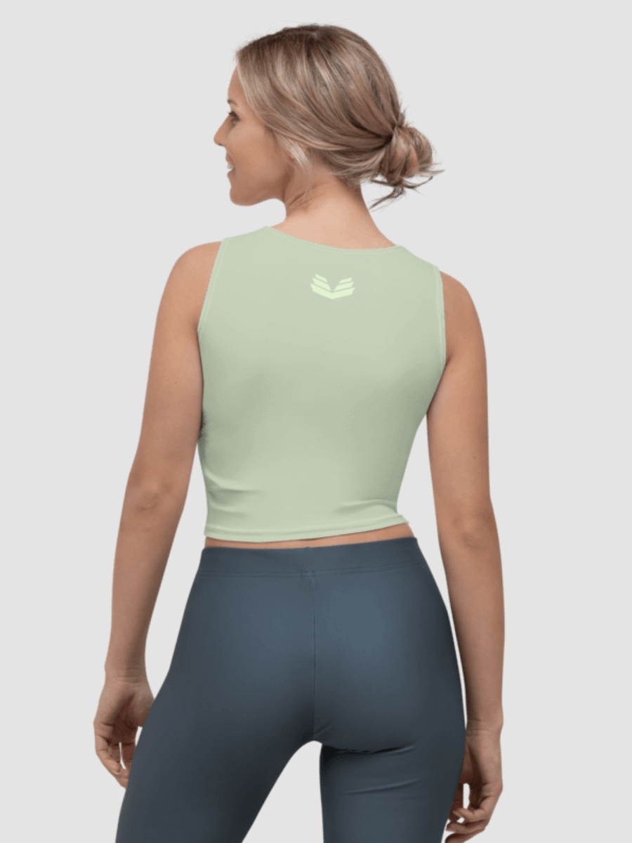 Signature Crop Top Tee - Pale Olive product image (4)