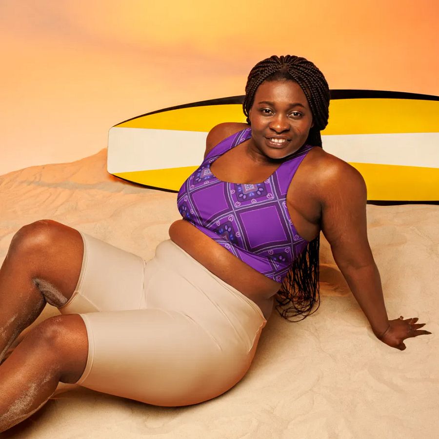 Purple_Pattern Sports Bra product image (6)