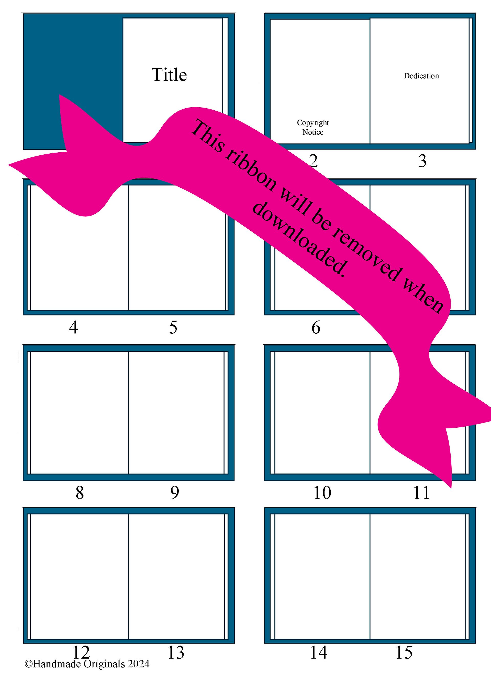 Guide 1: First, let's Storyboard your ideas. Storyboard template for children's storybook 16 page layout, ( 3xA4 ) product image (1)