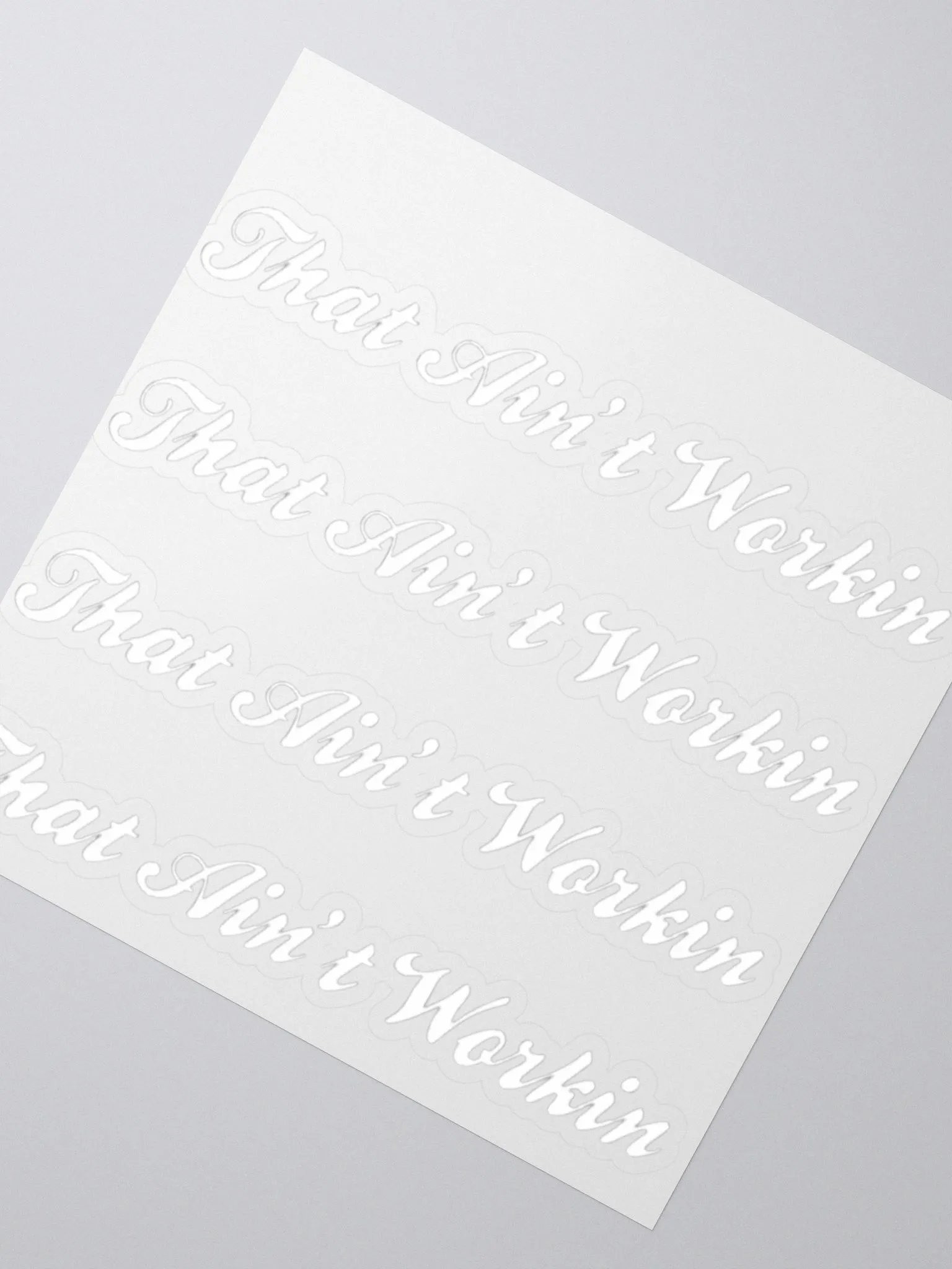 Rebellious Script Kiss Cut Stickers product image (2)