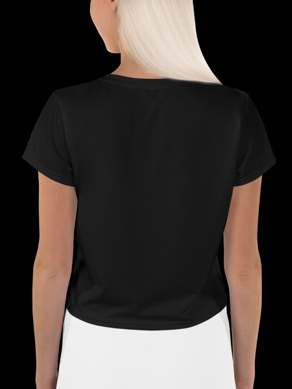 Trump Goth Cropped Tshirt - 'Make America Goth Again' Design with White Cat Queen product image (4)