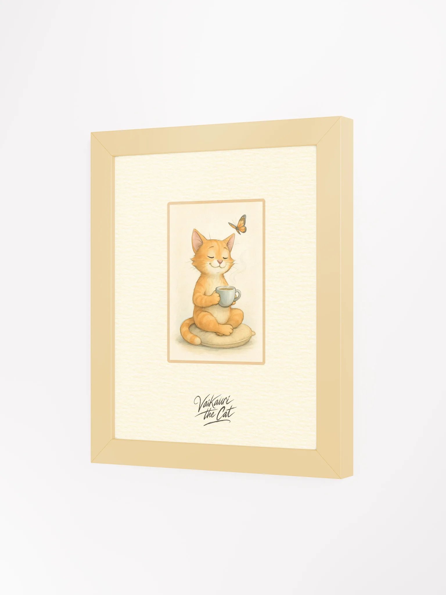 Vaikauri the Cat - Framed Matte Artprint product image (5)