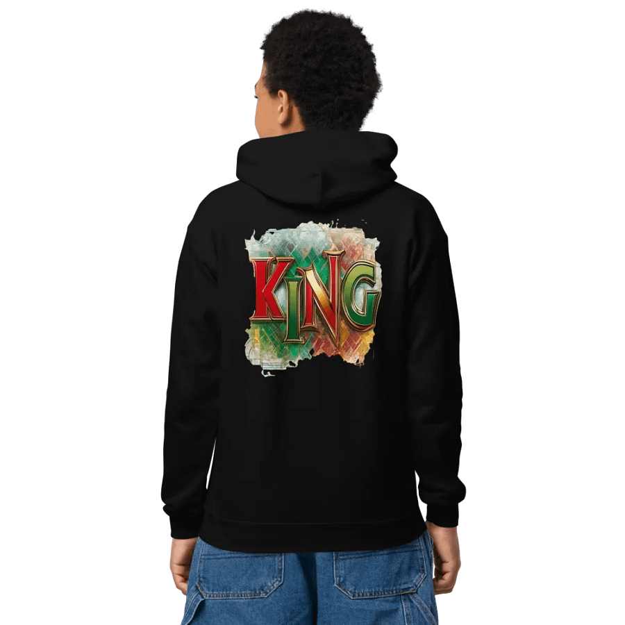 Crowned King Lion Youth Hoodie product image (25)