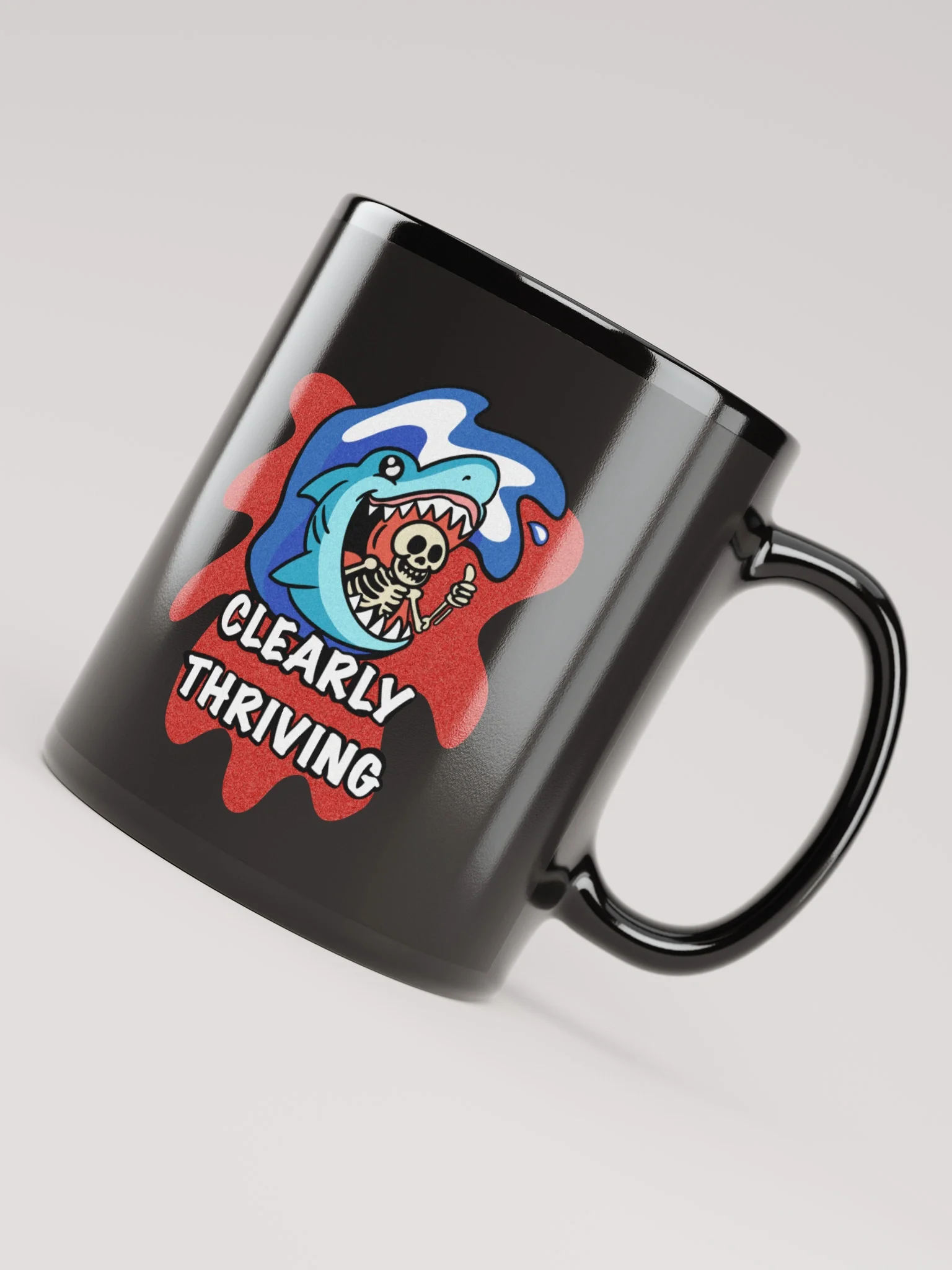 Clearly Thriving Mug Black product image (1)