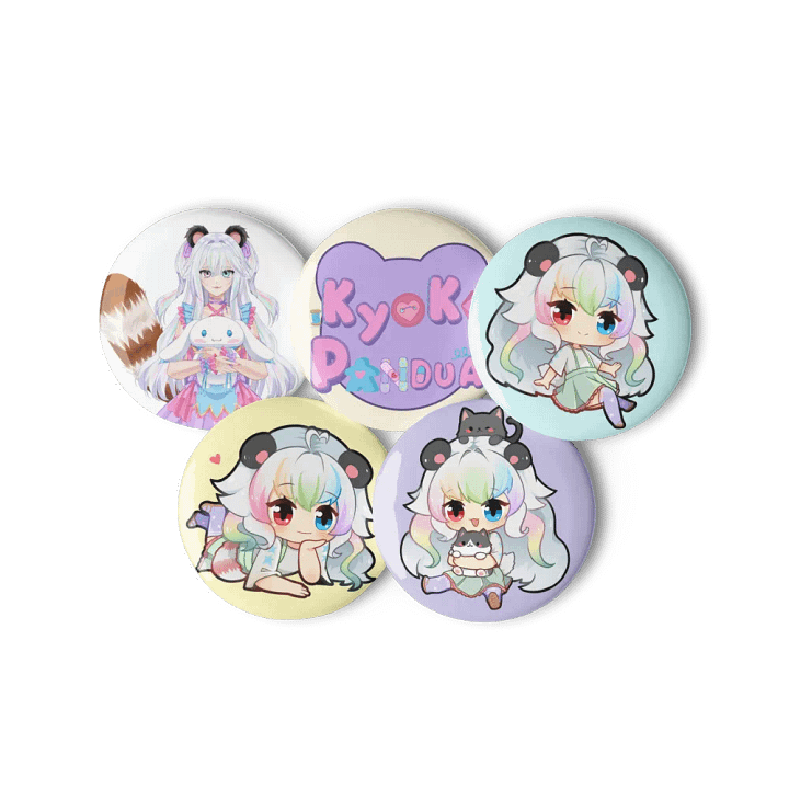 Kyoko Pandua Can Badge Set product image (2)