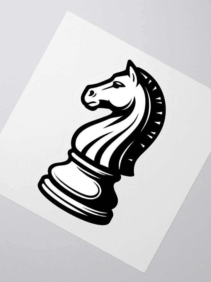 Classic Chess Knight Sticker product image (5)