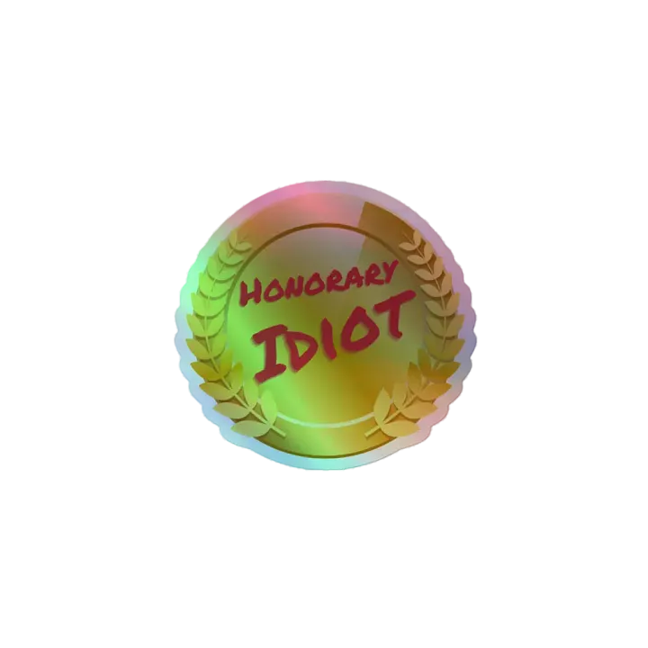2OPi Honorary Idiot sticker product image (1)