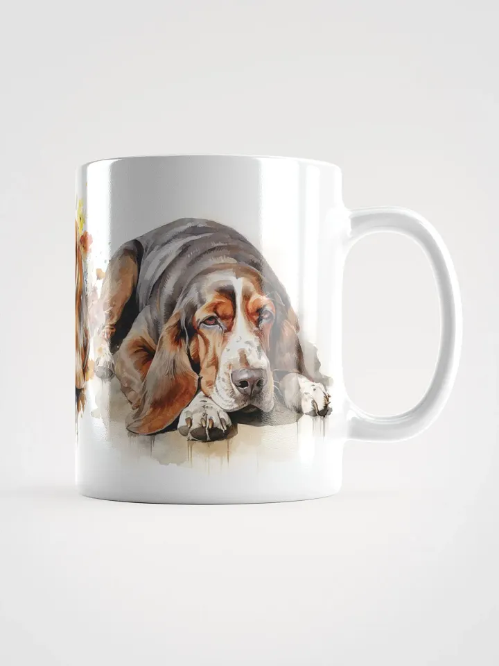 Basset Hound Trio Watercolor Mug product image (1)