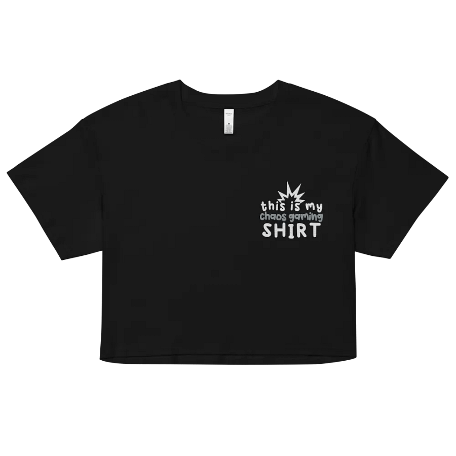 Chaos Gaming Shirt Emroidered Crop Top product image (2)