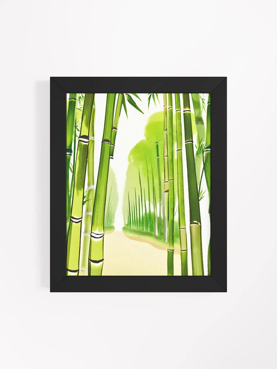 Tranquil Bamboo Haven Matte Poster product image (34)