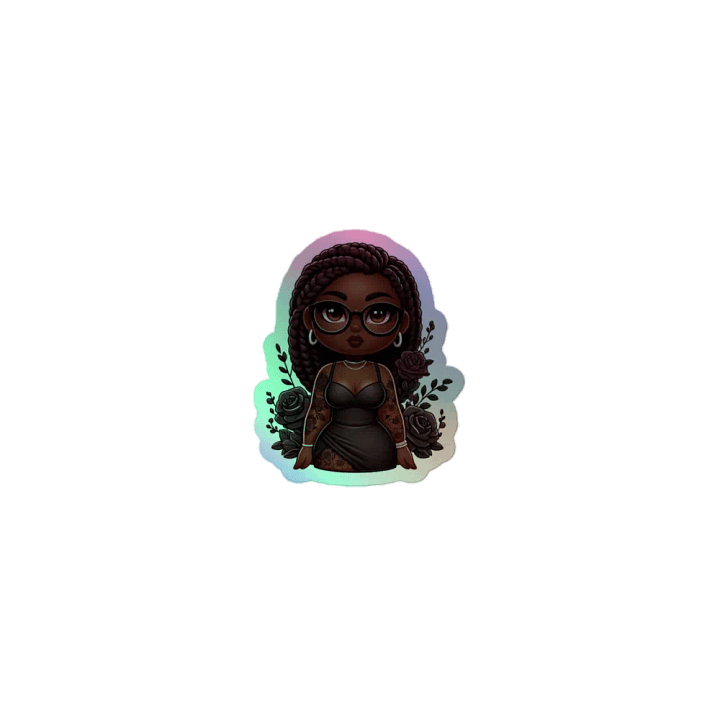 Rose Noir Holographic Sticker Set product image (1)