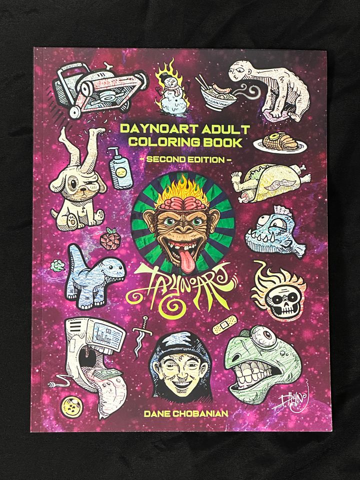 DaynoART Adult Coloring Book Second Edition product image (1)