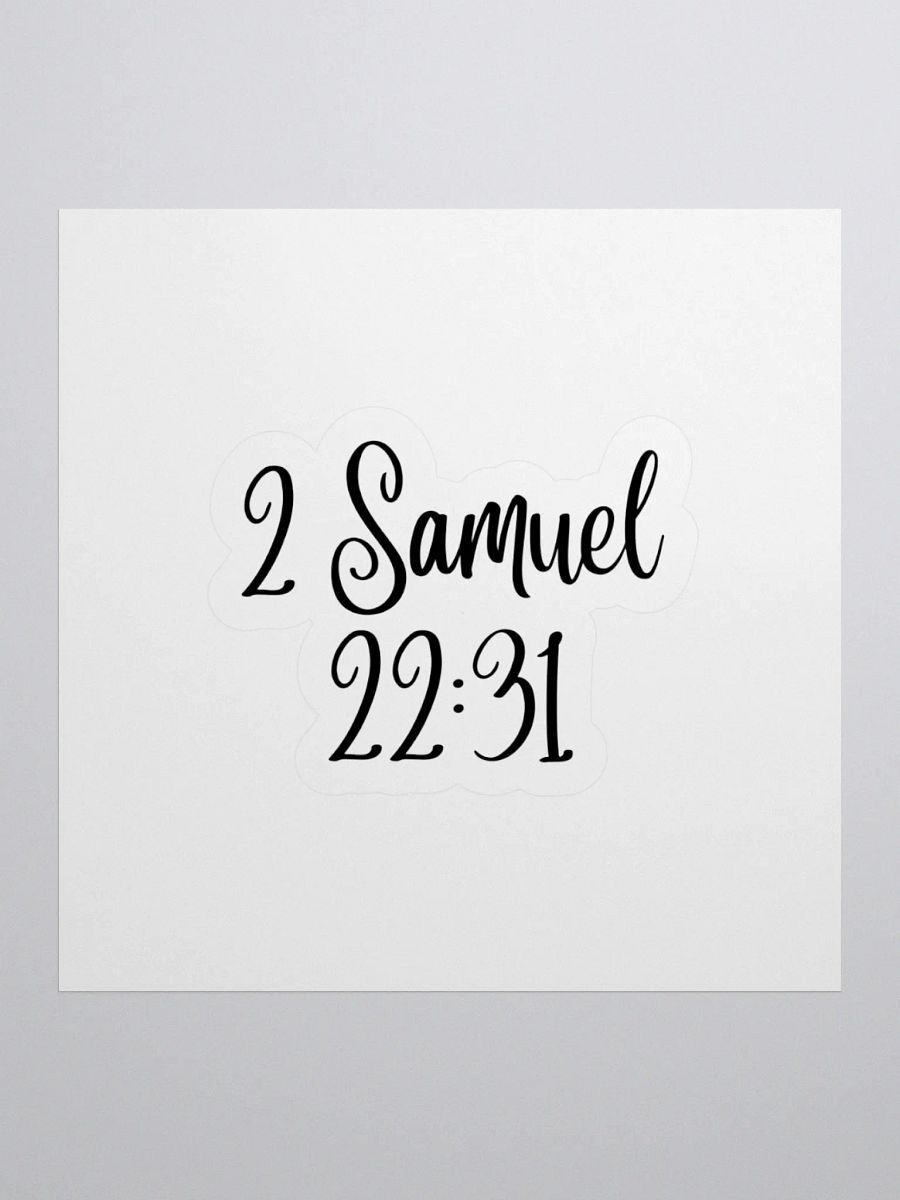 2 Samuel 22:31 product image (3)