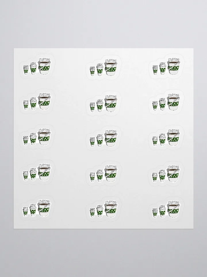 Coffee Study Sticker (SMALL Sheet) product image (1)