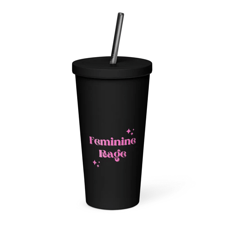 Feminine Rage Insulated Tumbler with a Straw product image (1)