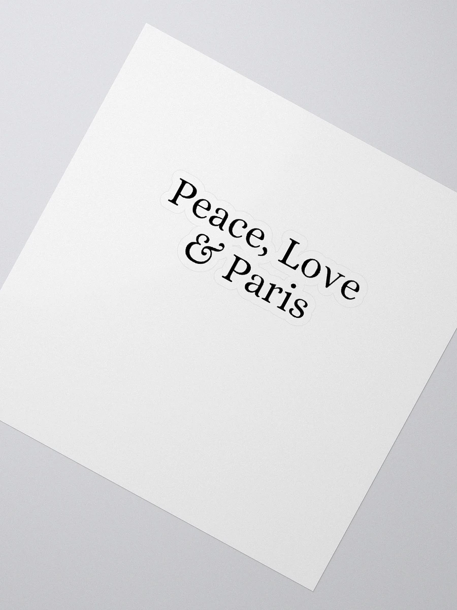 Peace, Love and Paris Custom Cut Vinyl Stickers product image (2)