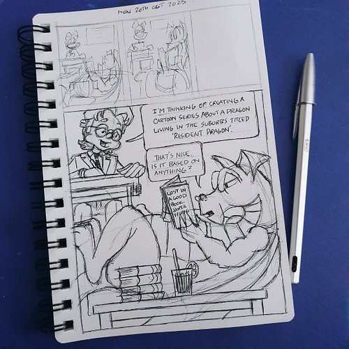 TET's had some great ideas for cartoons over the years, and I think this may be one of his best! #visualdiary #ballpointpenar...