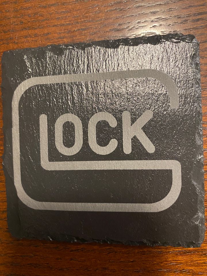 Glock - Slate Coasters - Set of 4 Custom Laser Engraved product image (2)