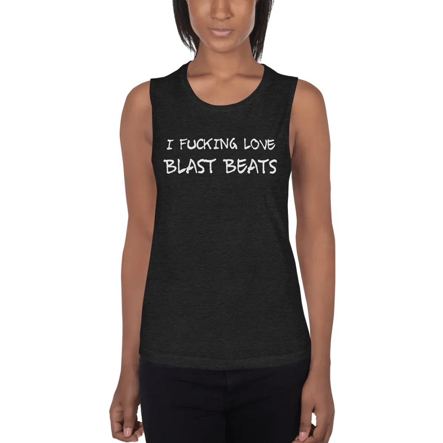 I Love Blast Beats women's tank product image (2)