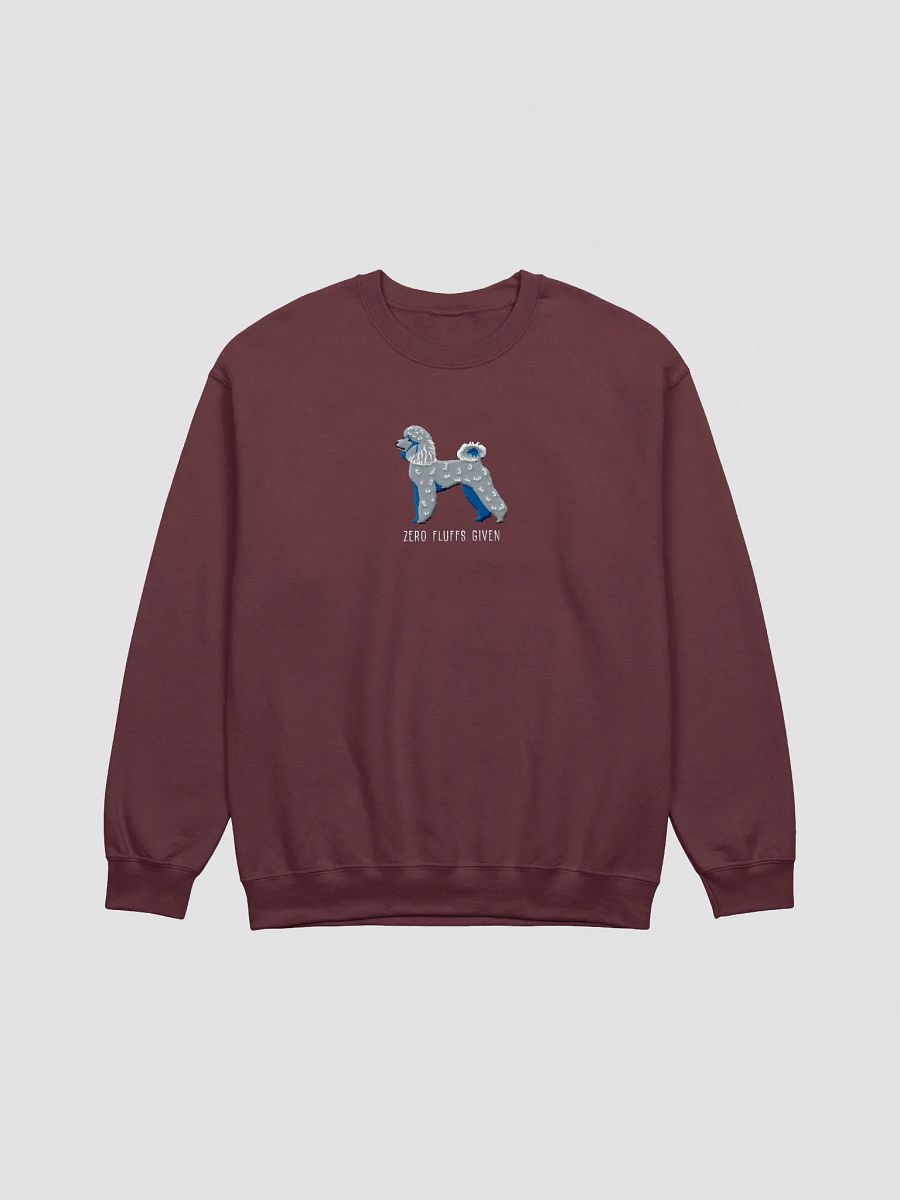 Zero Fluffs Given Sweatshirt (Embroidered) of a Mini Poodle(Blue) product image (7)