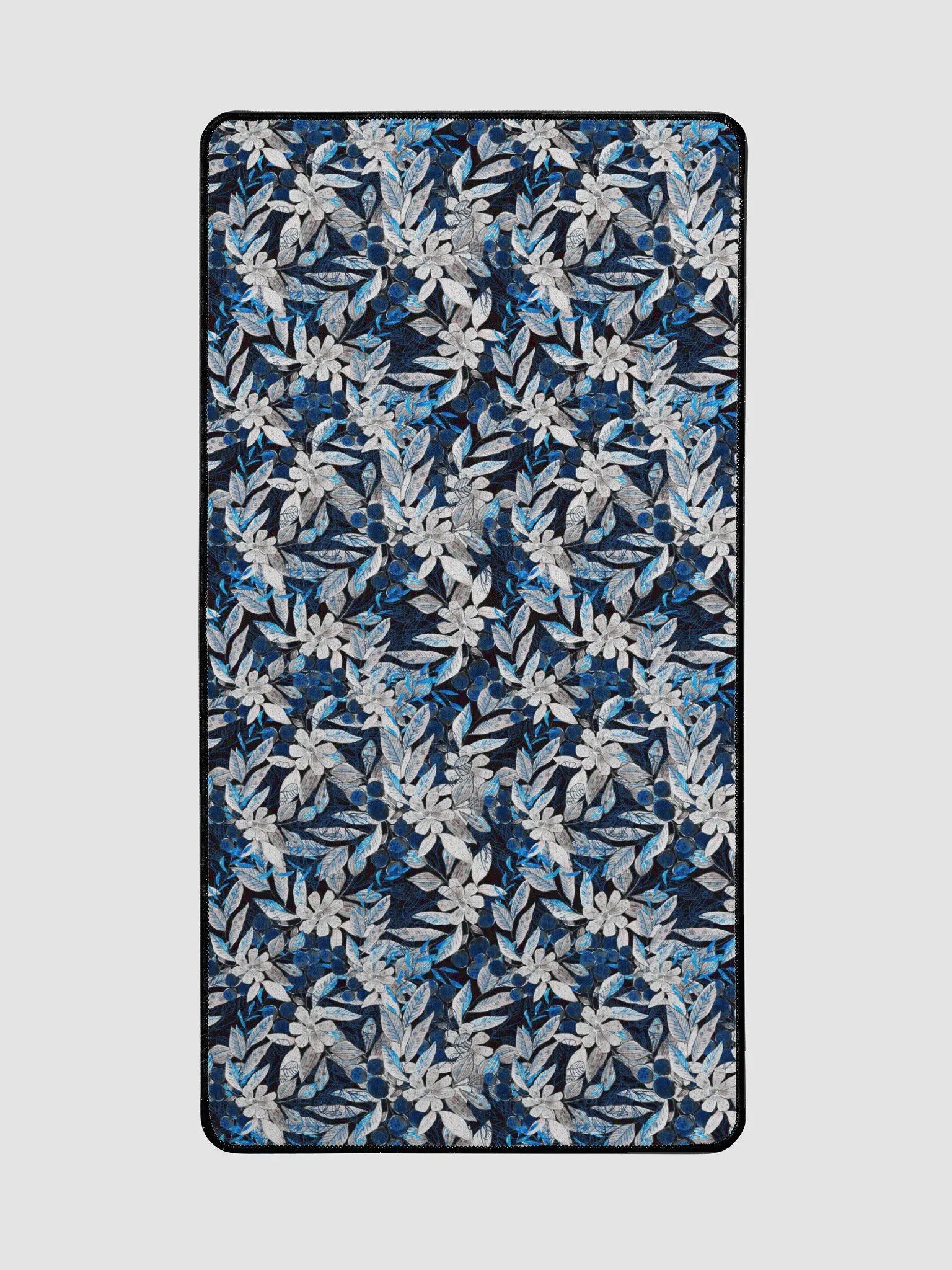 Blue White Garden Desk Mat product image (2)