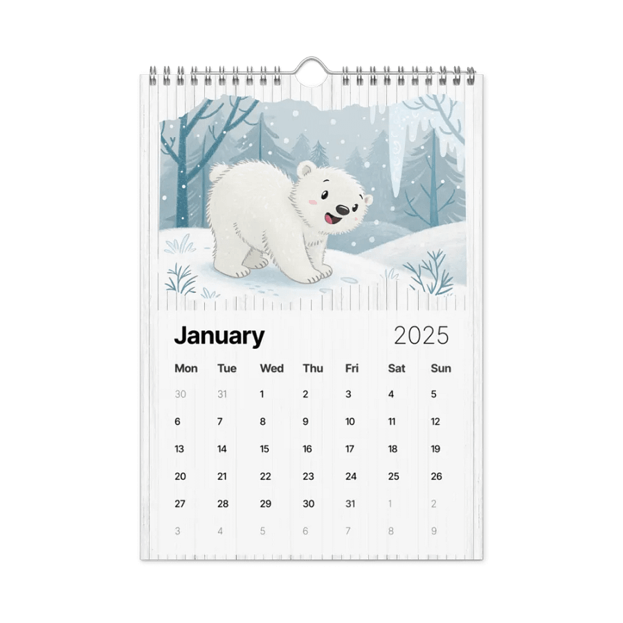 ADORABLE ANIMALS WALL CALENDAR 2025 product image (6)