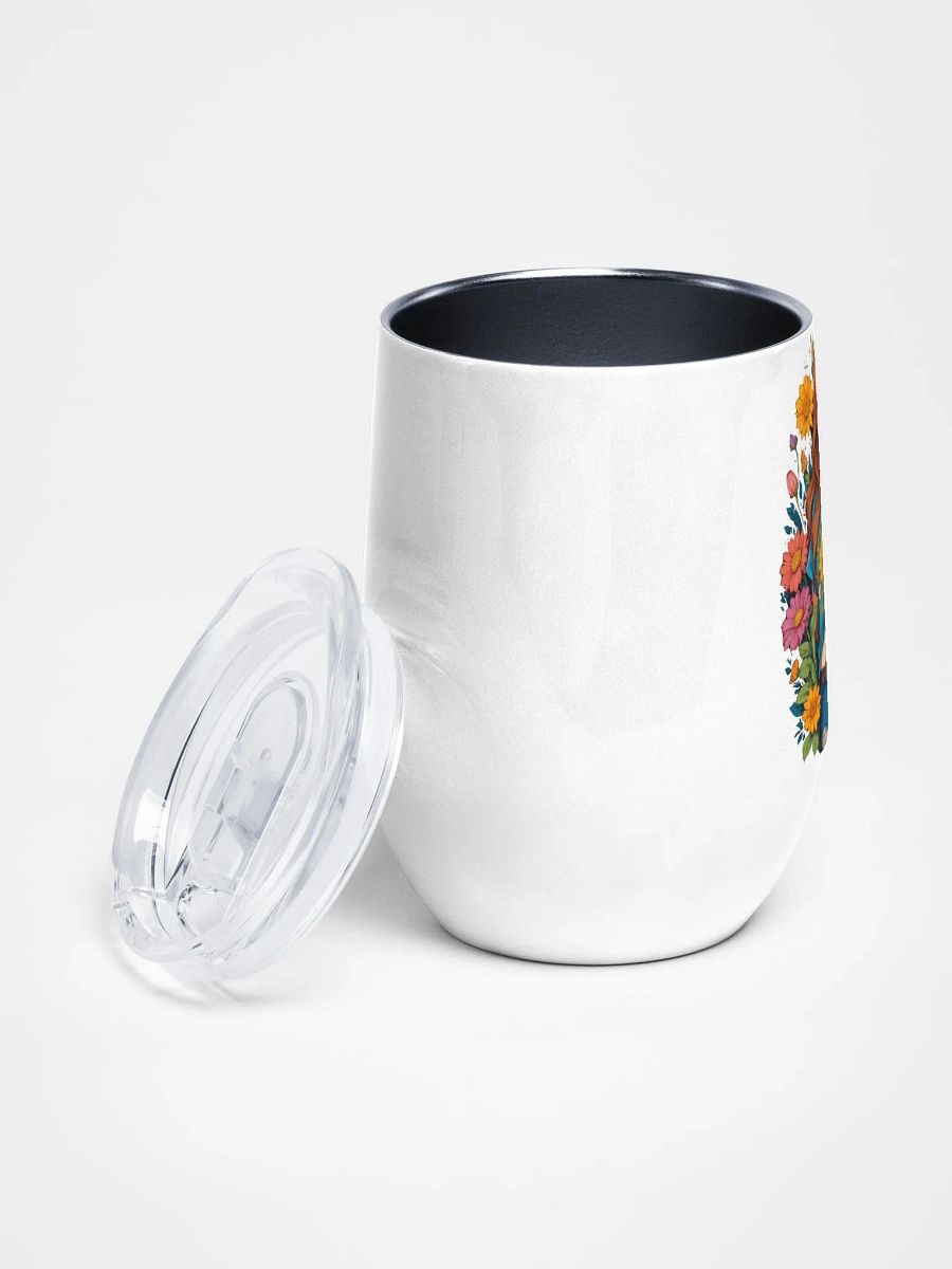 Bloomcore Flower Girl - Wine Tumbler Cup - 12 oz - High-Grade Stainless Steel - v1 product image (4)