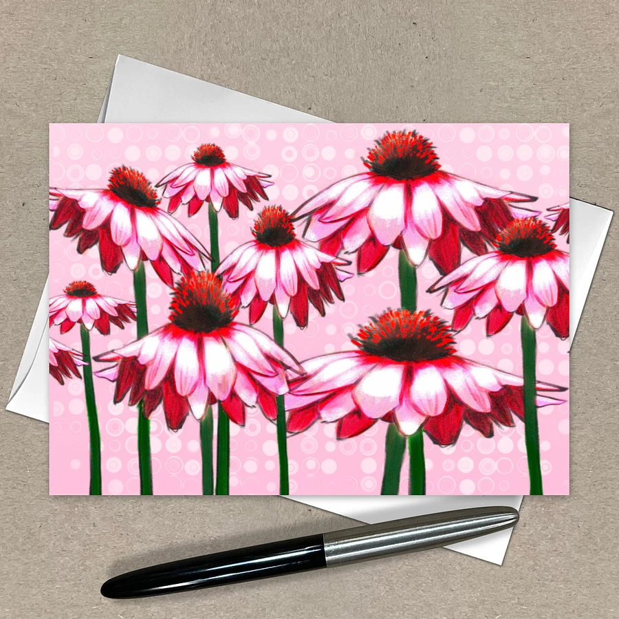 Field of Pink Daisies Greeting Cards, Assorted All Occasion Note Cards, 5x7 inch, Blank Inside, with Envelopes product image (7)