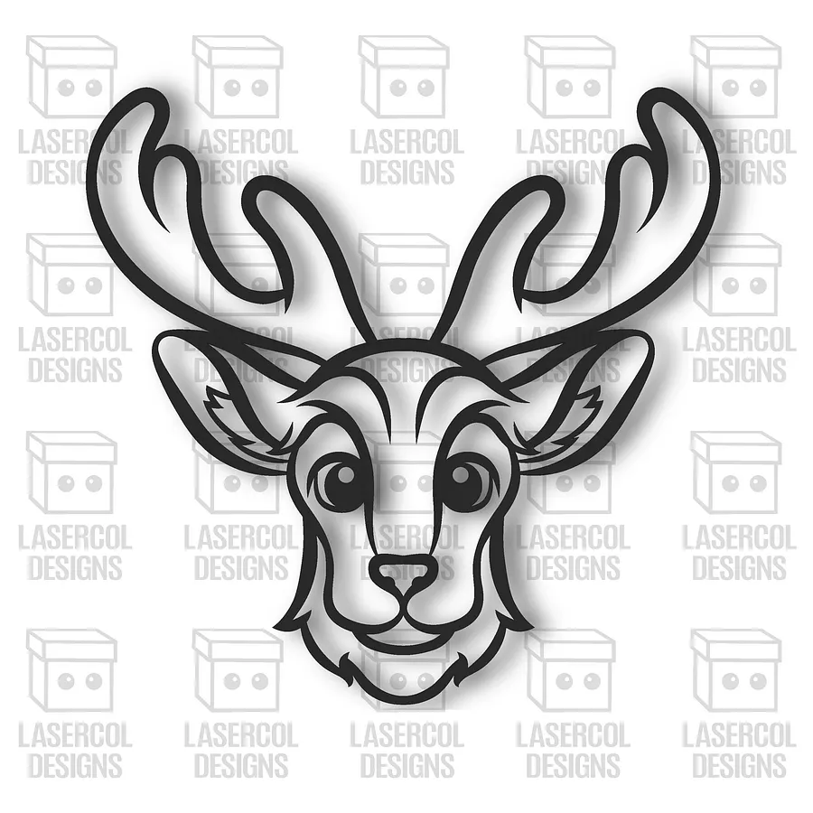 Cute Deer and Owl Wall Art - Laser Cut Files product image (2)