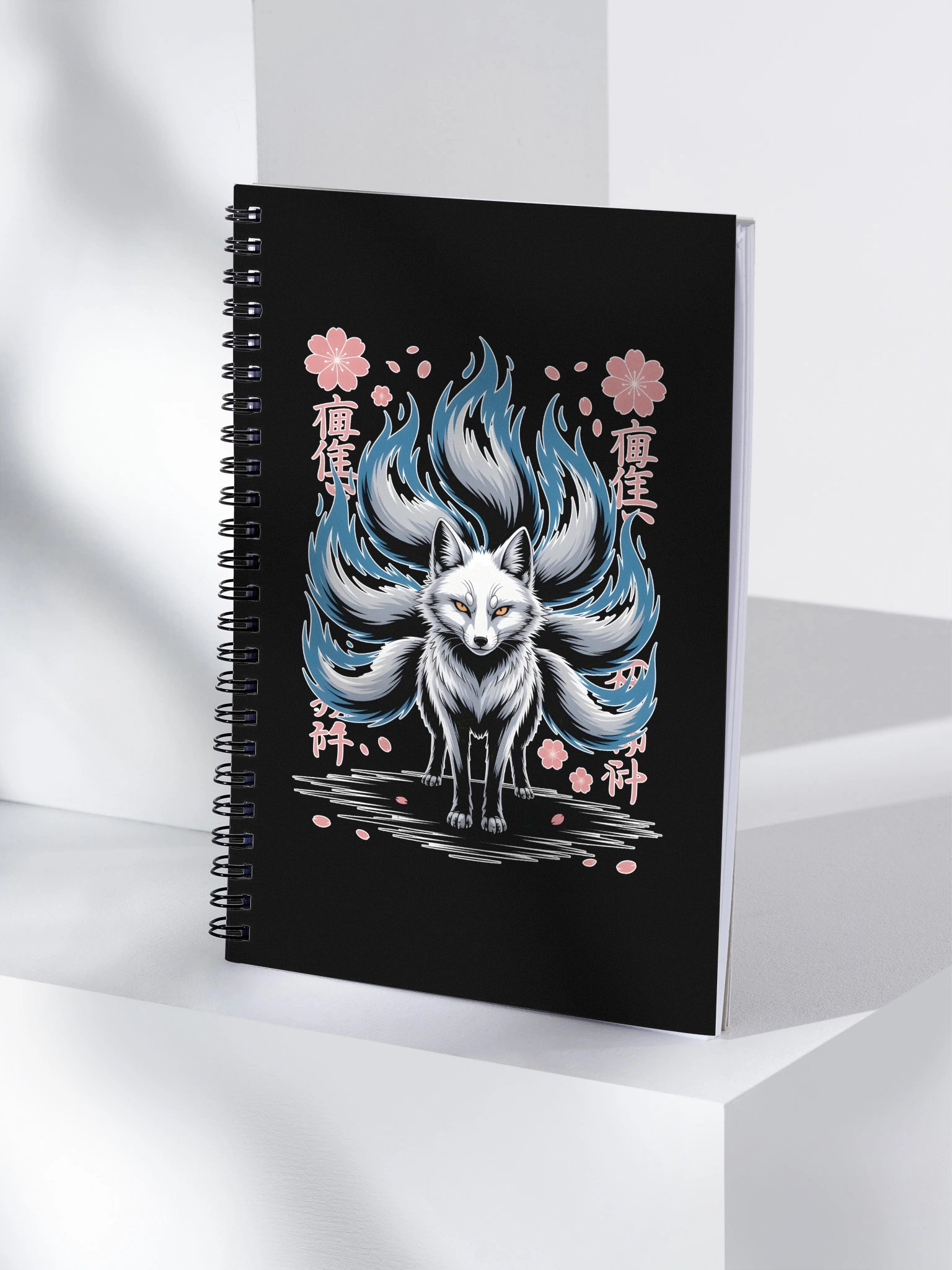 Mythical Kitsune Spiral Notebook | Japanese Nine-Tailed Fox Journal product image (6)