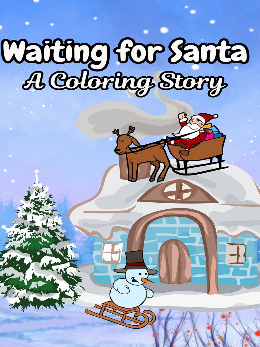 Waiting for Santa Coloring Story product image (1)